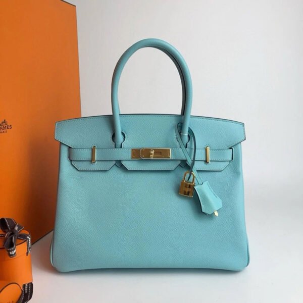Hermès Birkin 藍綠色皮革手袋