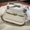 Hermès 白色皮革肩背袋