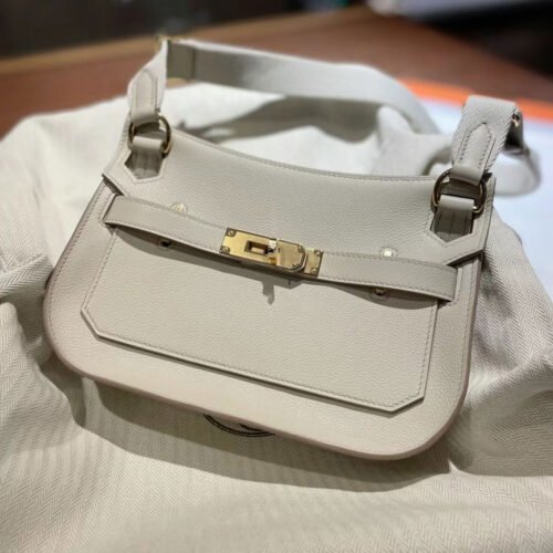 Hermès 白色皮革肩背袋