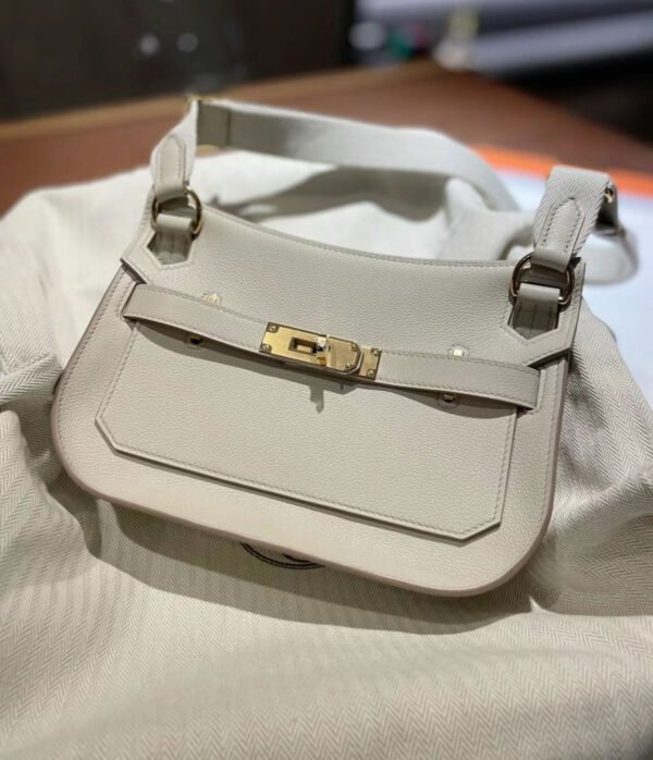 Hermès 白色皮革肩背袋