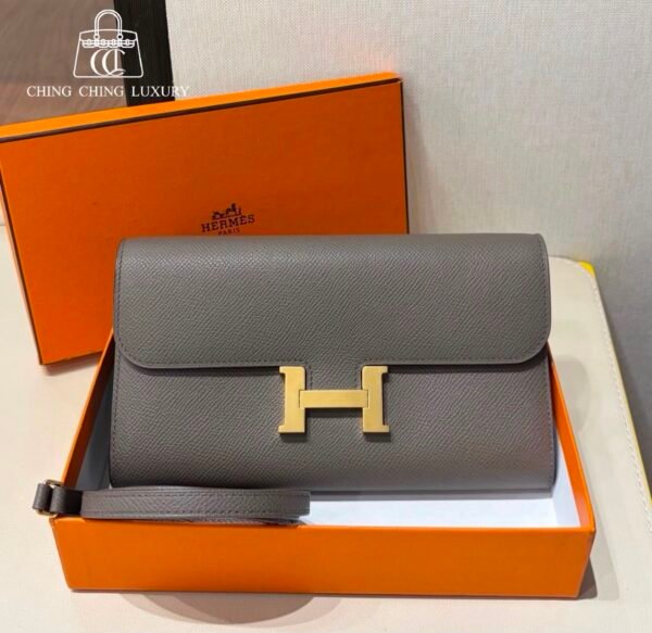 🌈Hermes🌈Constance to go🧡8F錫器灰金扣🧡