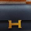 🌈Hermes💙門市現貨💙Constance Wallet長銀包💙76靛藍色金扣💙送Entrupy鑒定💙