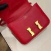 🌈Hermes❤️Mini Constance 19❤️Q5國旗紅金扣