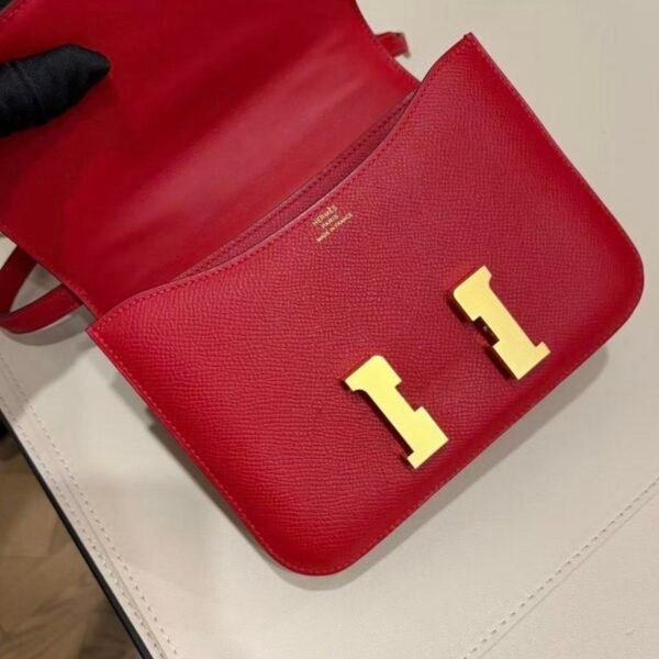🌈Hermes❤️Mini Constance 19❤️Q5國旗紅金扣