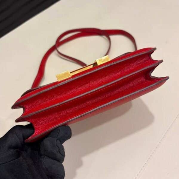 🌈Hermes❤️Mini Constance 19❤️Q5國旗紅金扣