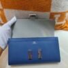 🌈Hermes💙門市現貨🌈全新🌟Constance Wallet長銀包💙R2瑪瑙藍銀扣💙