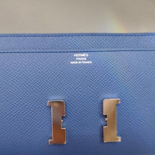 🌈Hermes💙門市現貨🌈全新🌟Constance Wallet長銀包💙R2瑪瑙藍銀扣💙