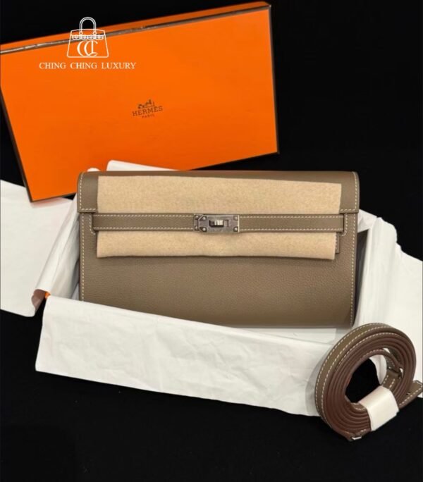 (SOLD 可預訂) Kelly to go🧡大象灰銀扣🧡